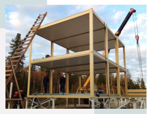 Строительство модульных здания Удомля