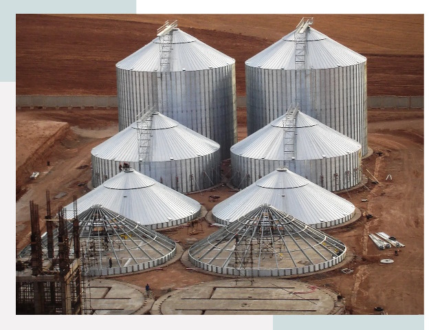 Строительство зерновых силосов в Удомле