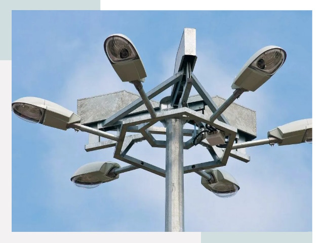 Монтаж осветительных мачт в Удомле