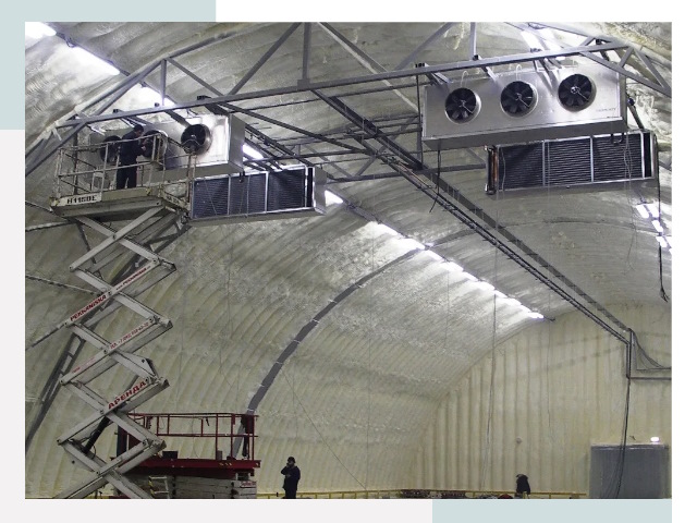 Оснащение ангаров в Удомле