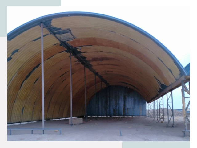 Реконструкция ангаров в Удомле